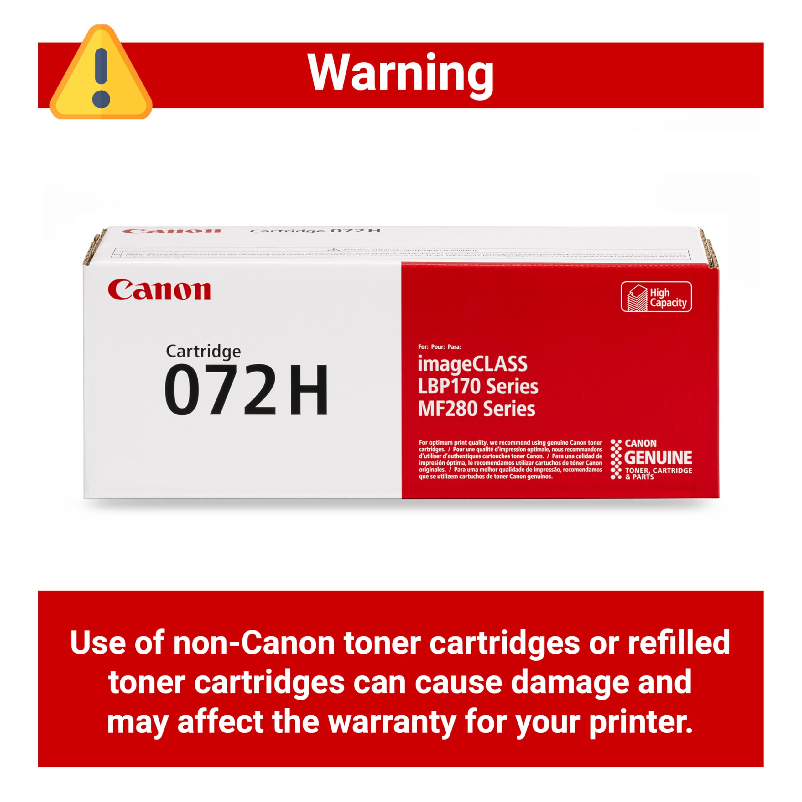 Amazon.com: Canon Genuine 072 Black Toner Cartridge High Capacity